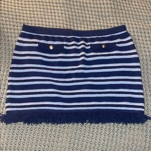 NWOT J. Crew Cashmere Striped Mini Skirt
